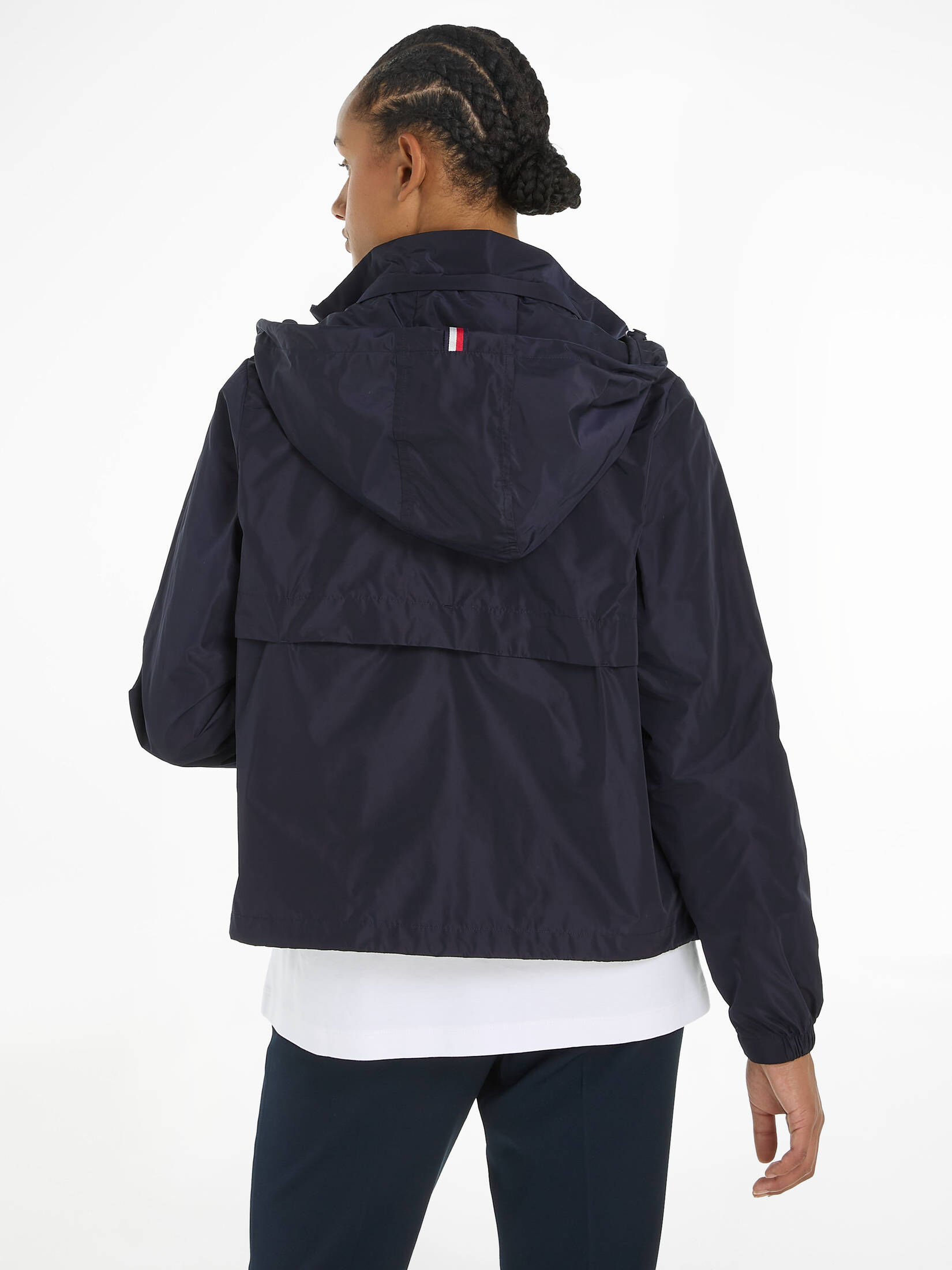 Tommy Hilfiger| Damen Windjacke mit Kapuze TRANSITIONAL HOODED JACKET