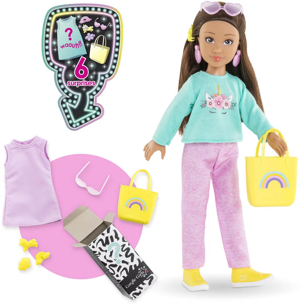 COROLLE GIRLS - POUPEE MANNEQUIN - COFFRET LUNA SHOPPING - 28CM -
