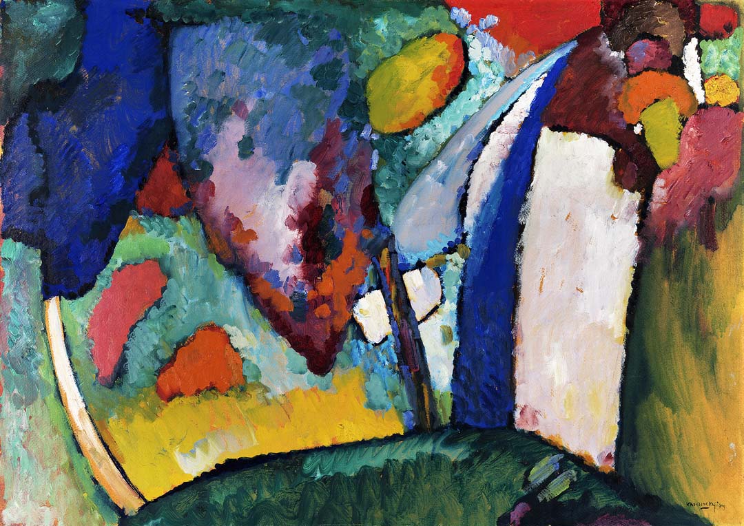 Der Wasserfall von Wassily Kandinsky
