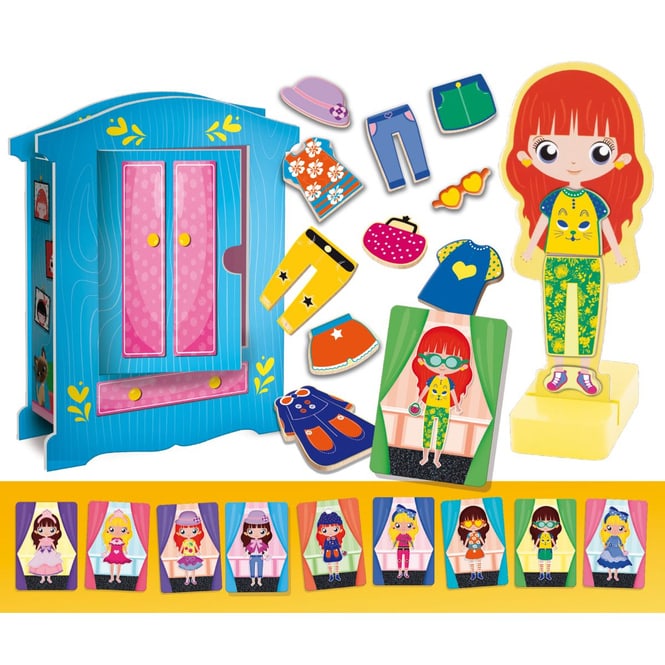Montessori - Magnetic Fashion Doll - Magnetische Anziehpuppe aus Holz