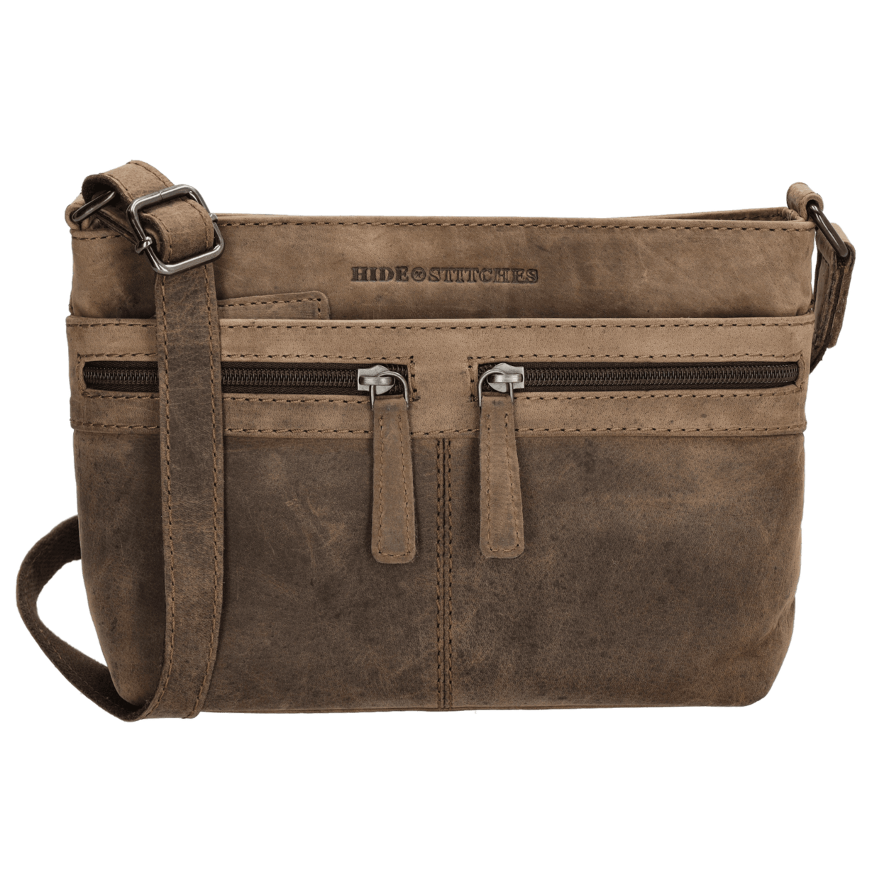 Hide & Stitches Idaho Schoudertas S Donkerbruin