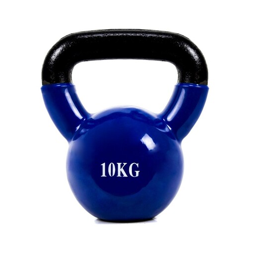 Kettlebell Coshano de 10kg em ferro com revestimento de vinil