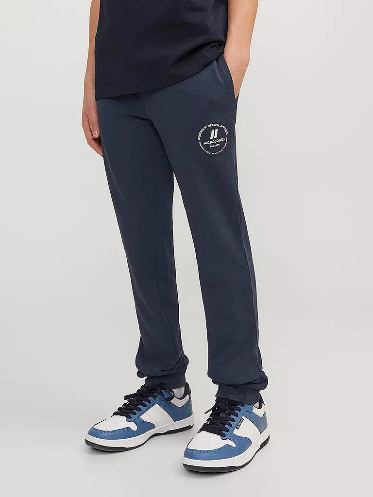 JACK & JONES Jungen Jogginghose JPSTGORDON JJSWIFT  dunkelblau
