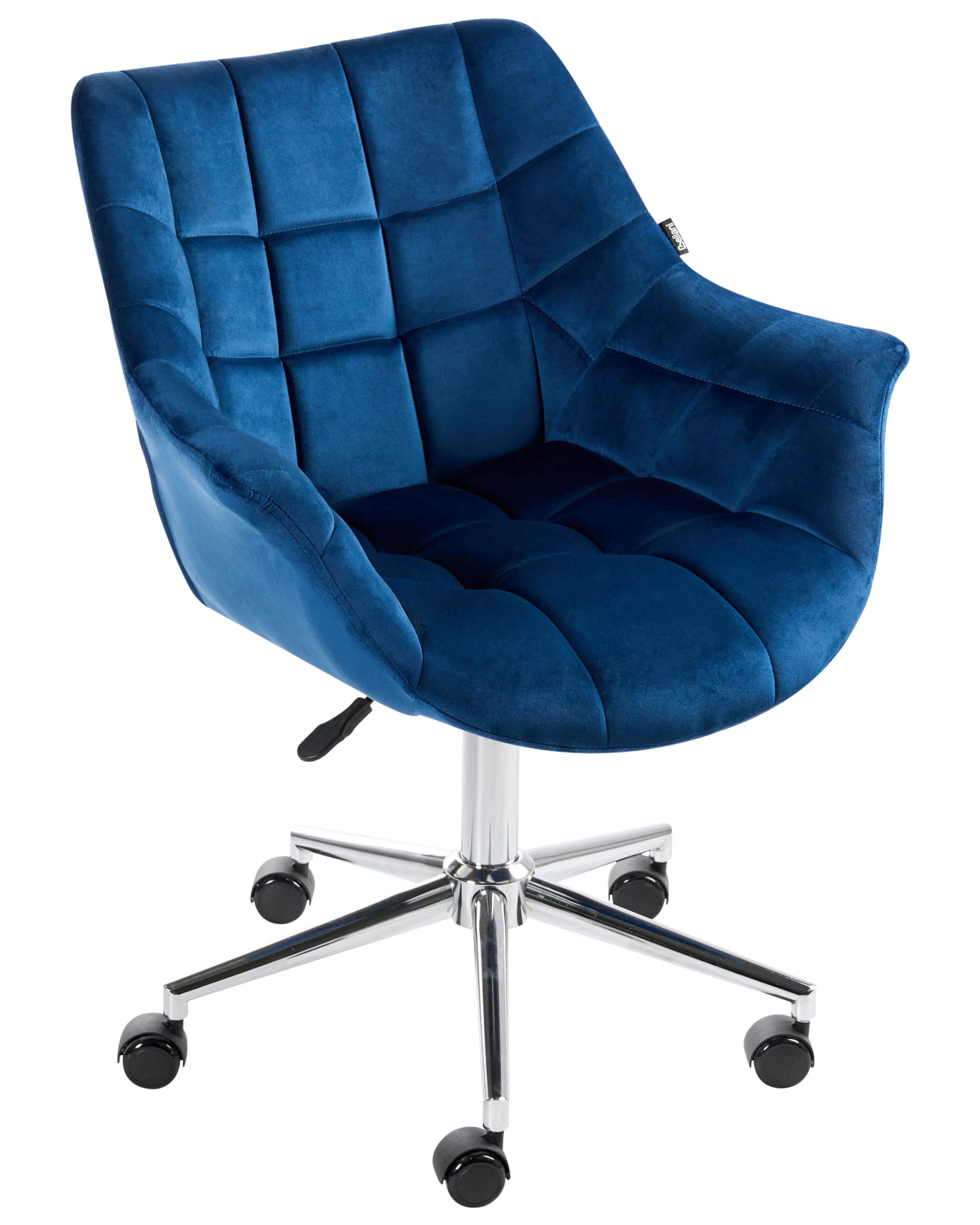 Bureaustoel LABELLE Fluweel Marineblauw