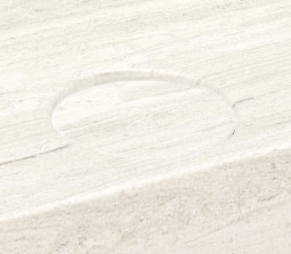 Saniclear White Travertin afvoerplug