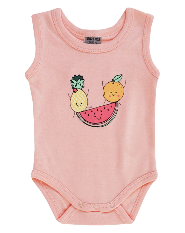 Träger-Body CRAZY FRUITS 3er-Pack in weiß/rosa