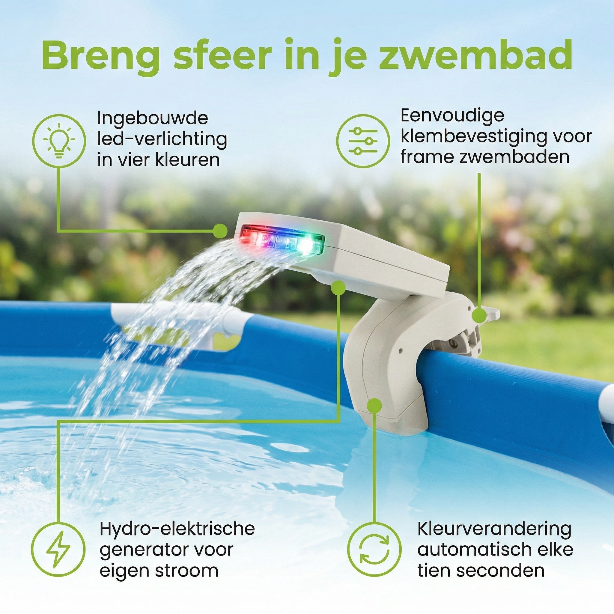Intex LED waterfontein