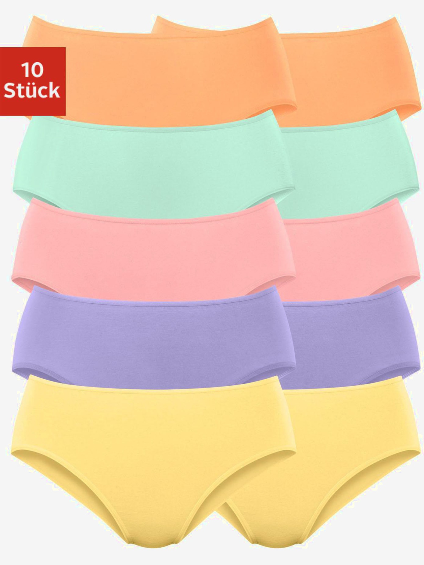 Slips jazz lot de 10 panties pratiques