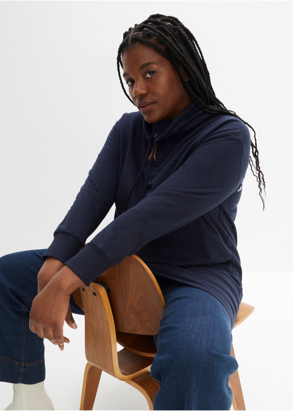 Robe sweat avec imprimé dos