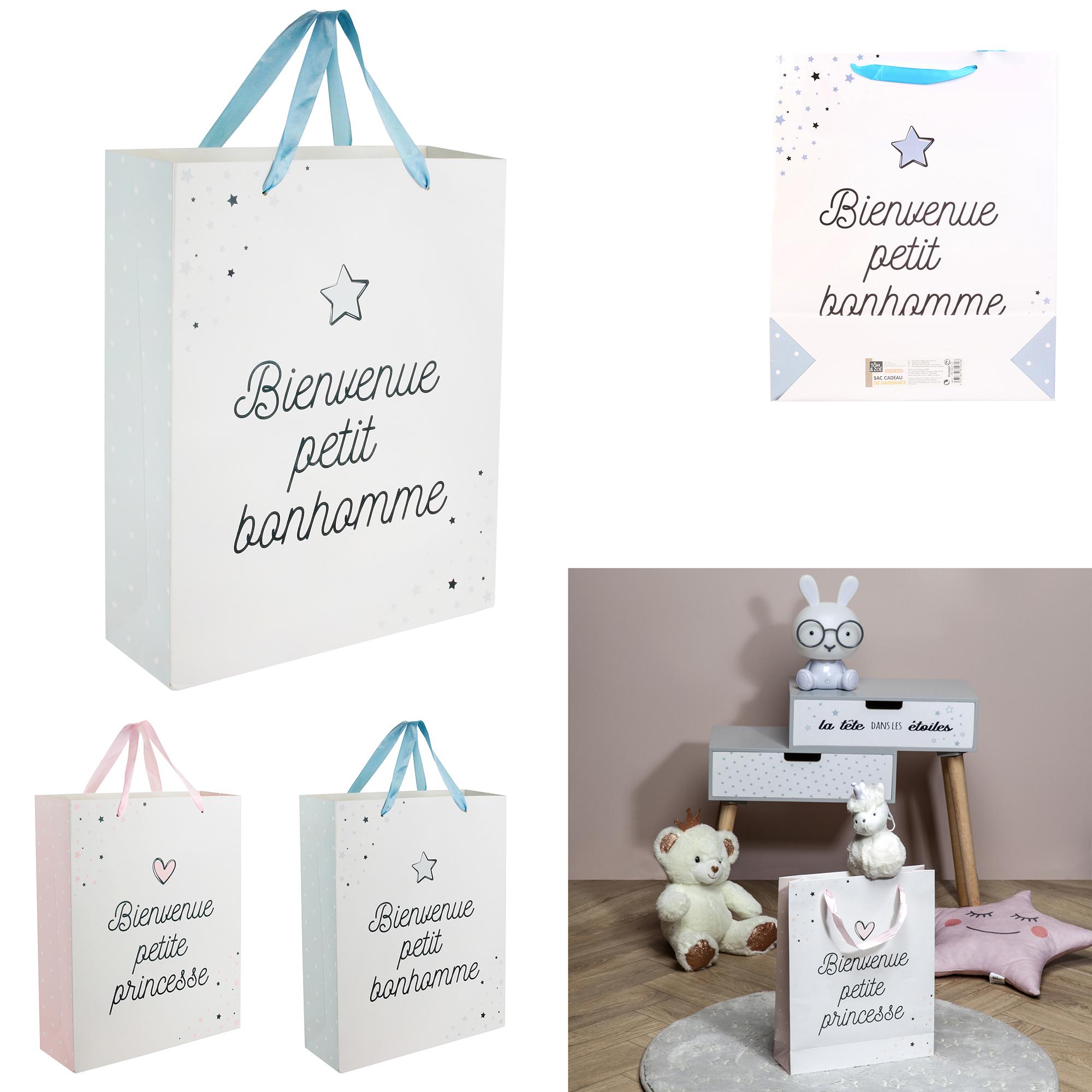 SAC CADEAU NAISSANCE 27X8X32CM PUERICULTURE