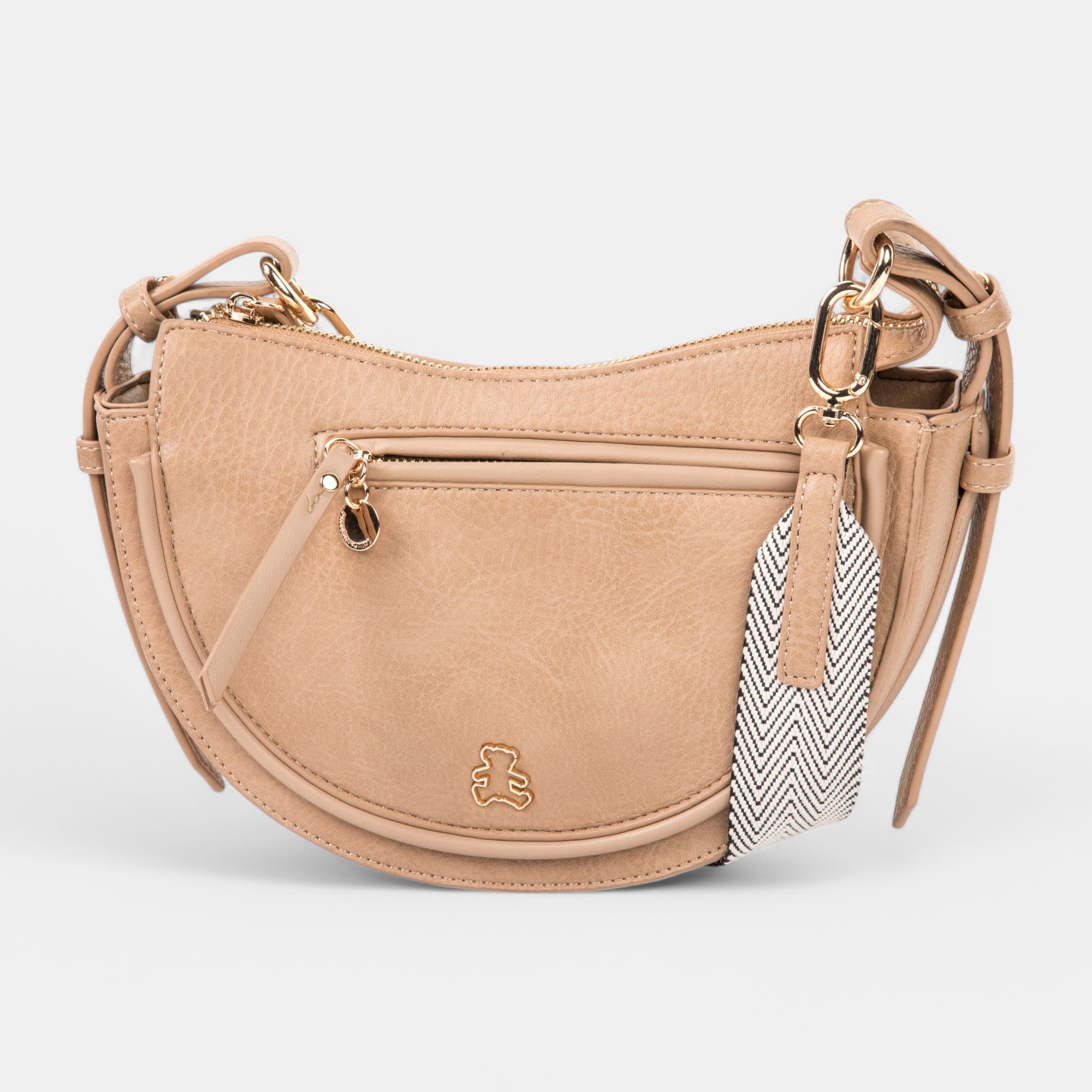 Sac bandoulière beige