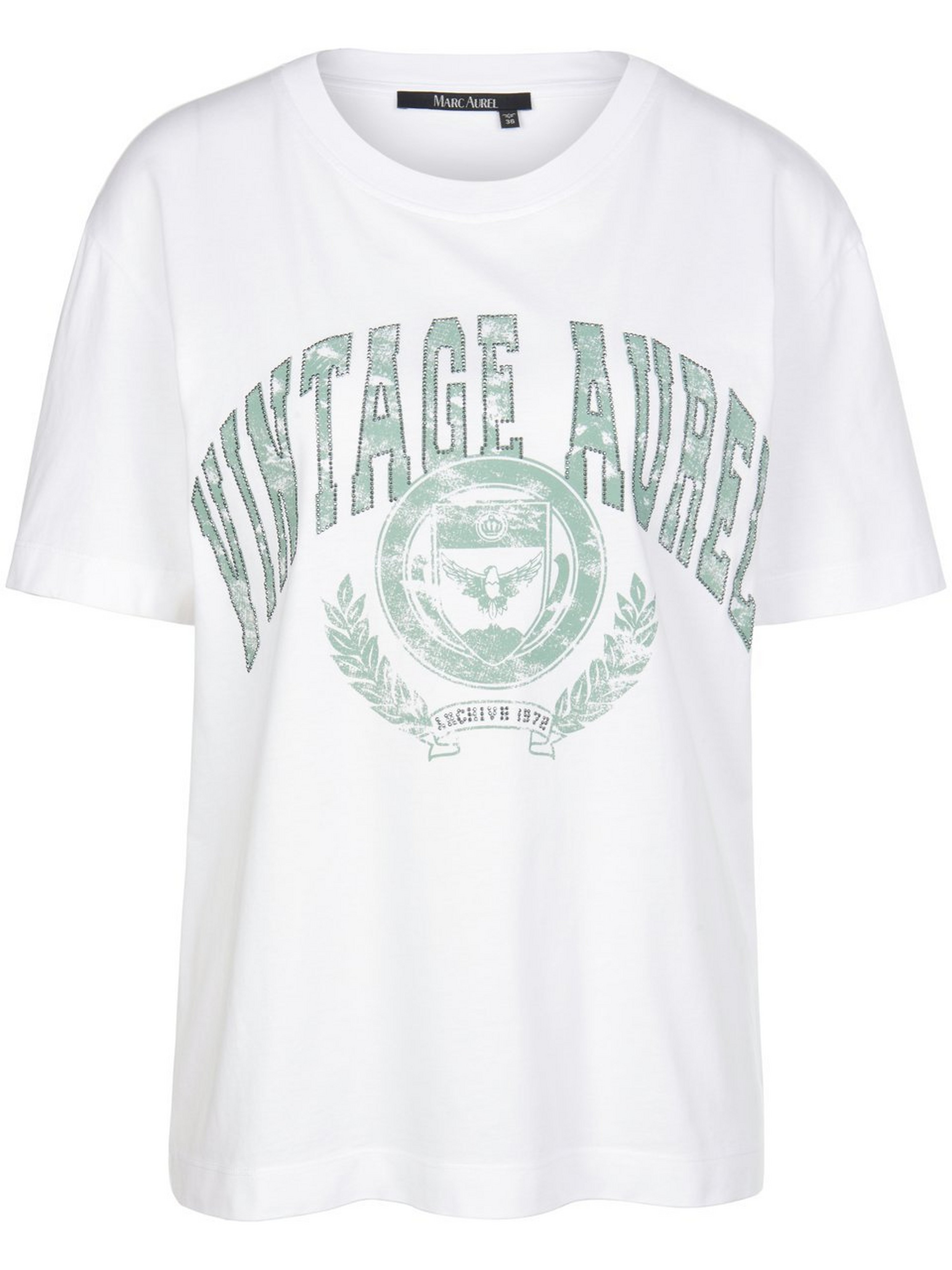Rundhals-Shirt mit 1/2-Arm