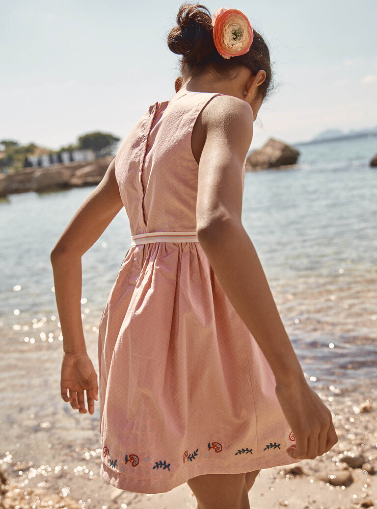 Robe réversible blush
