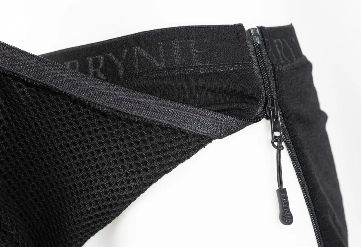 Brynje Arctic Zip-Off Longs 3/4 Legs Black