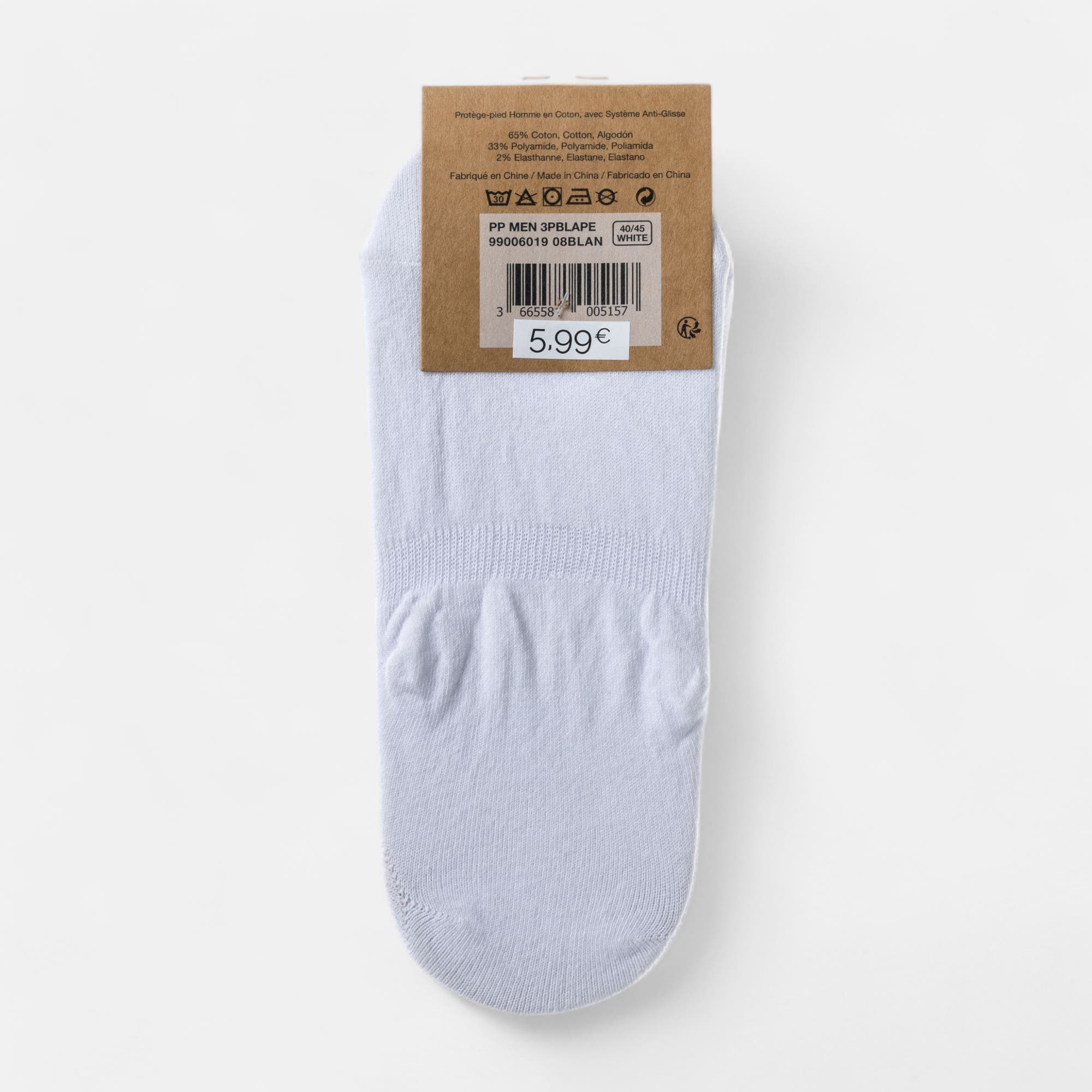 Chaussettes Homme blanc