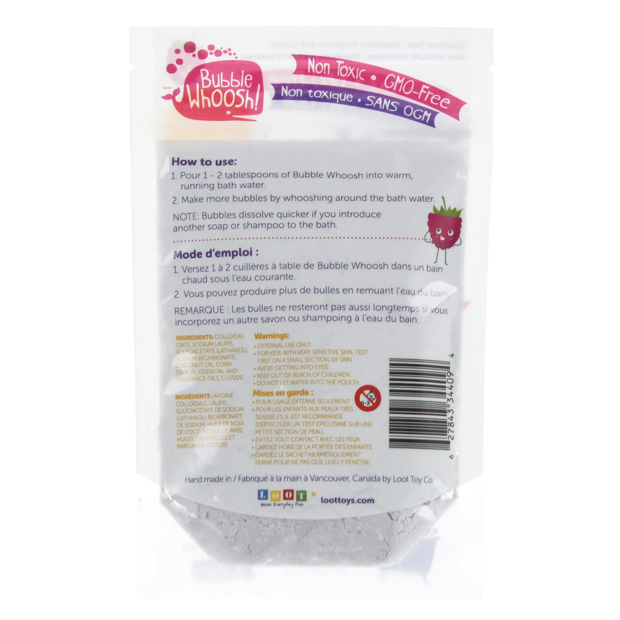 Loot Poudre de Bain Moussante Bubble Whoosh - Framboise