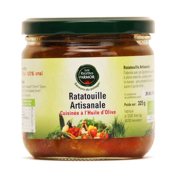 Ratatouille artisanale cuisinée à l'huile d'olive - Bio