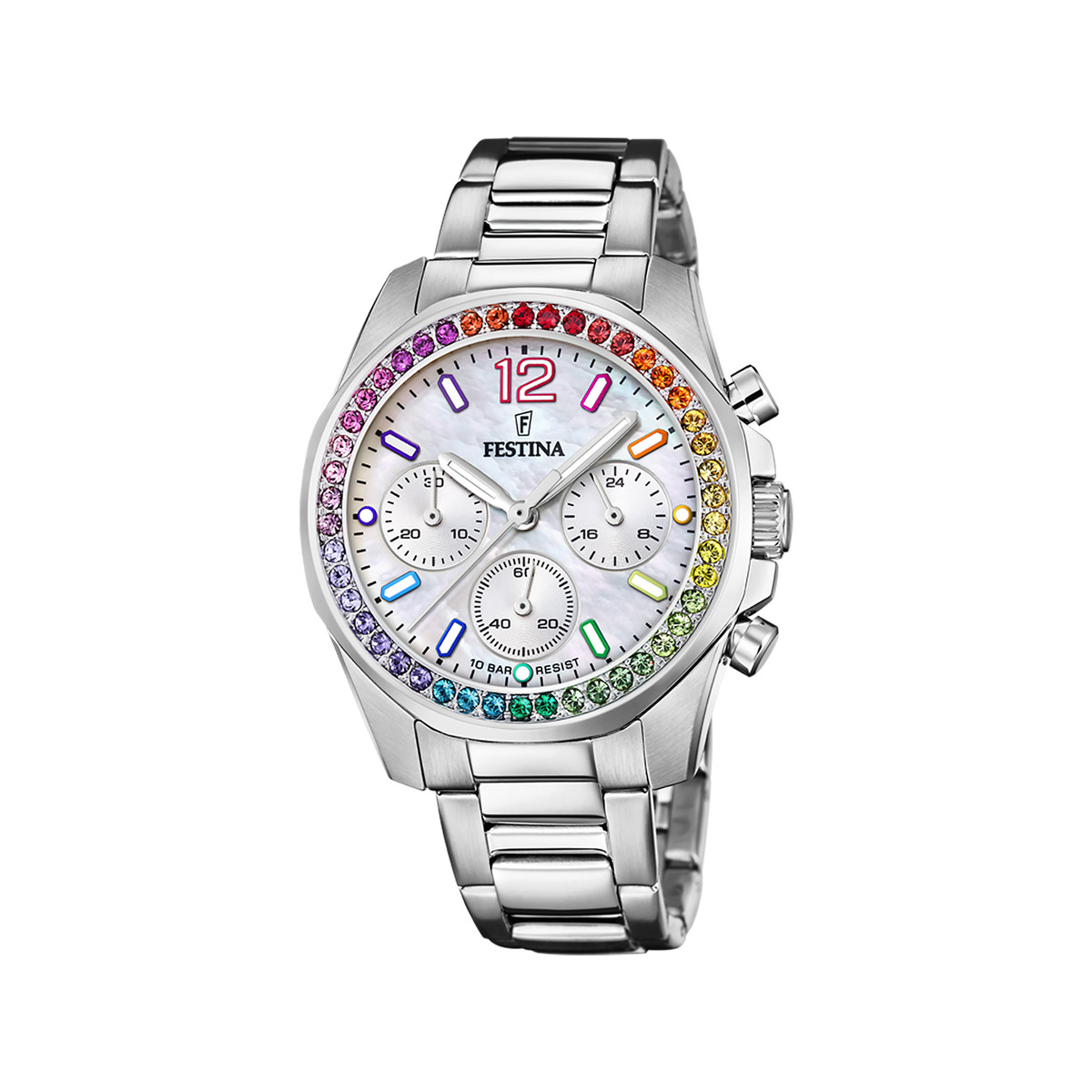 Montre FESTINA Boyfriend femme bracelet acier gris