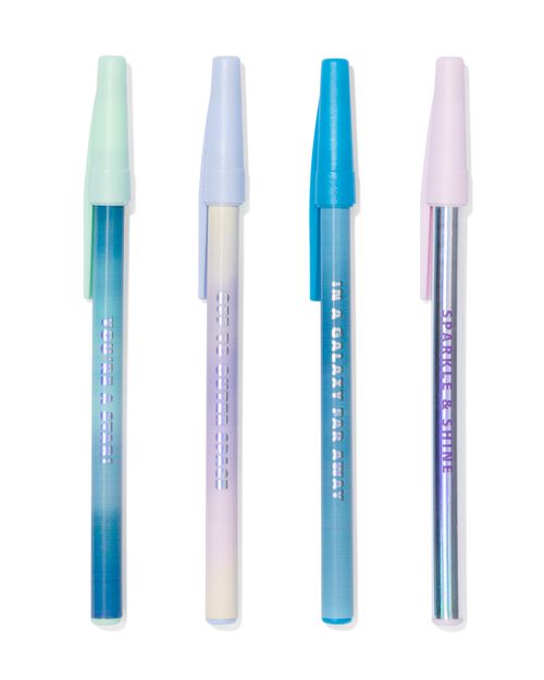 4 stylos à bille univers citation