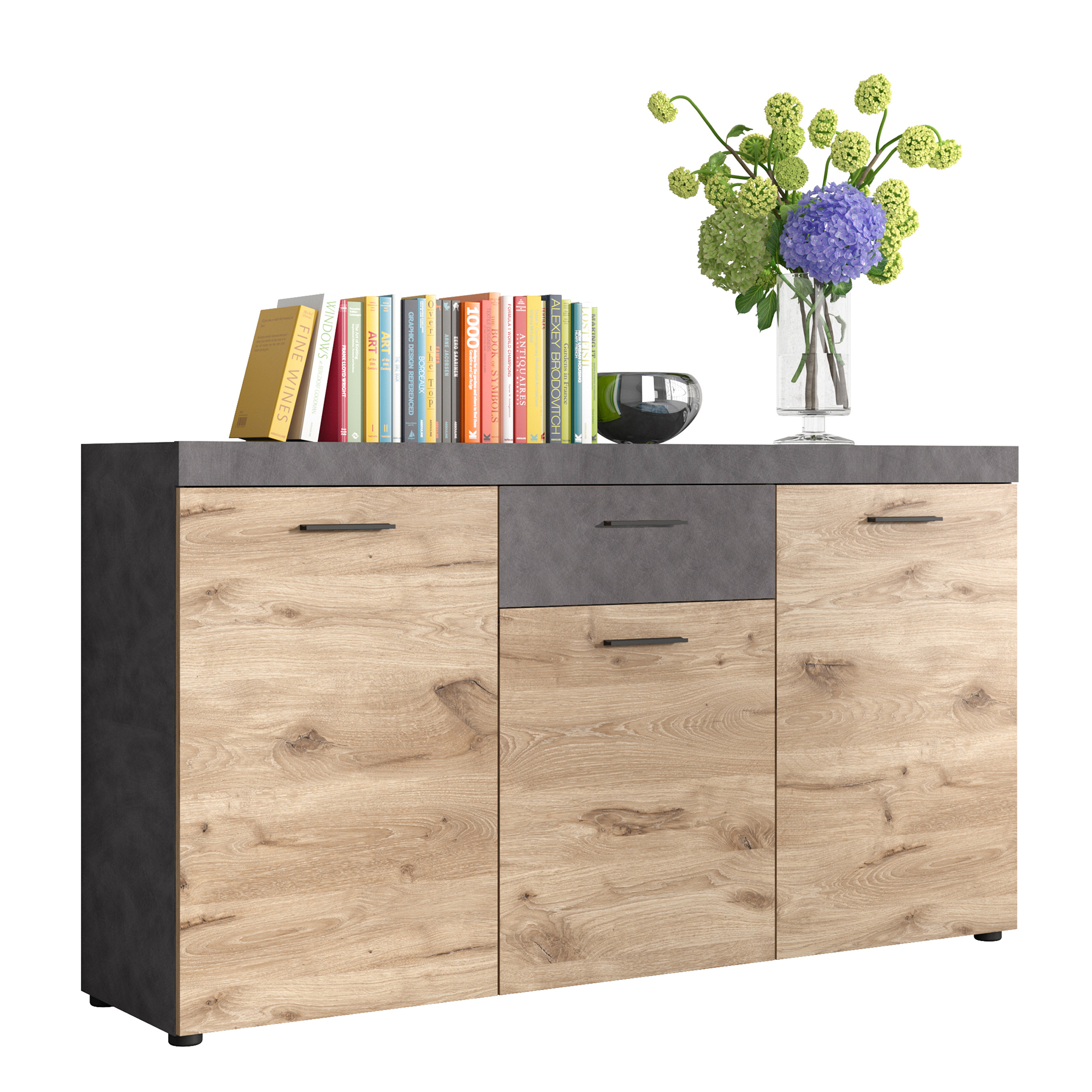 Sideboard SWIFT - Matera - Nox Oak - 160 cm breit