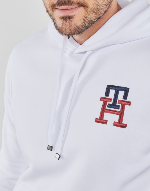 Tommy Hilfiger - ESSENTIAL MONOGRAM HOODY - Blanc
