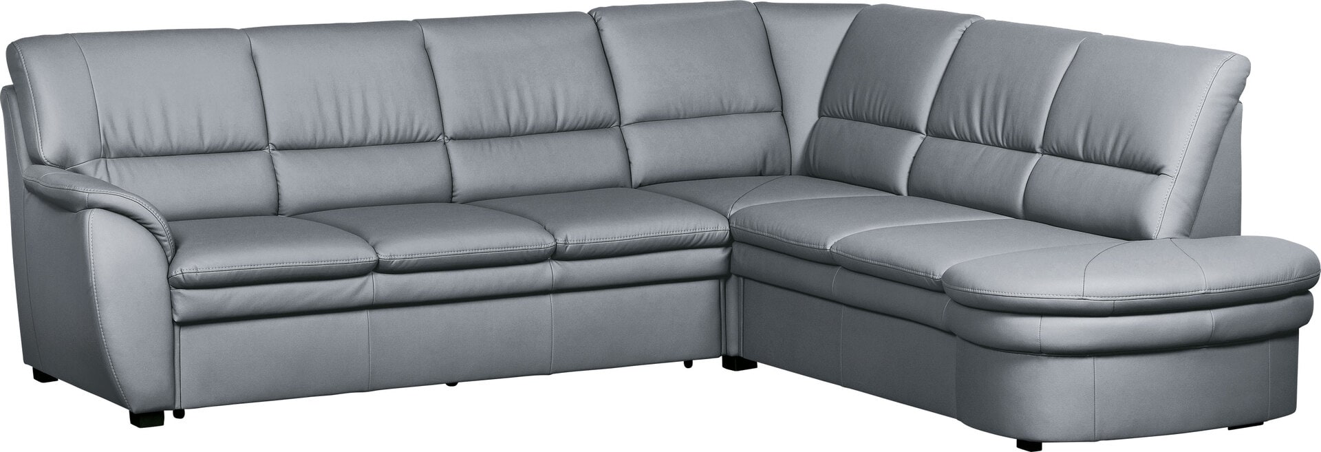Garnitur Ginger Lederlook Silber ca. 240 x 260 cm