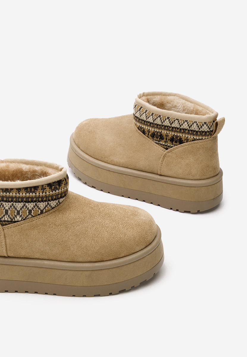 Bottines doublées femme kaki Rakelle