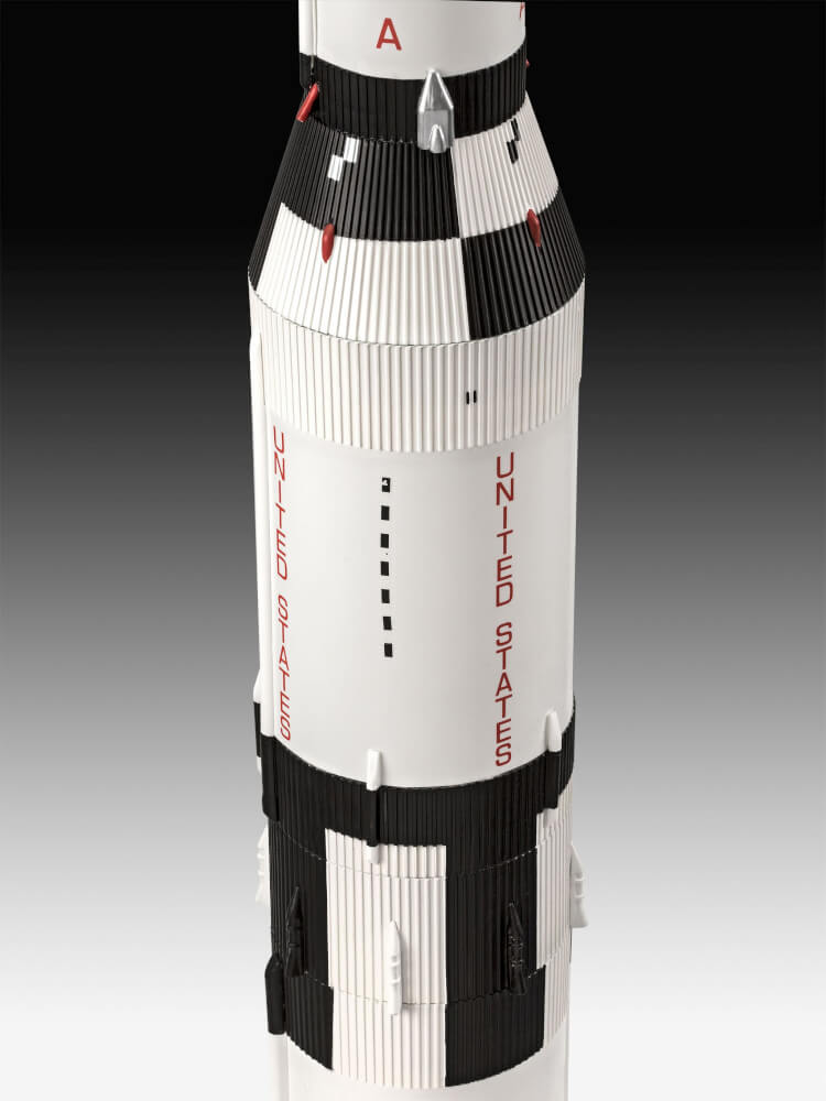 Geschenkset Apollo 11 Saturn V Rocket, Revell Modellbausatz mit Basiszubehör