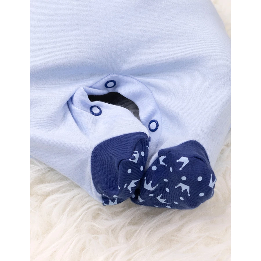Baby Sweets 3tlg Set Strampler + Shirt + Mütze Little Prince blau