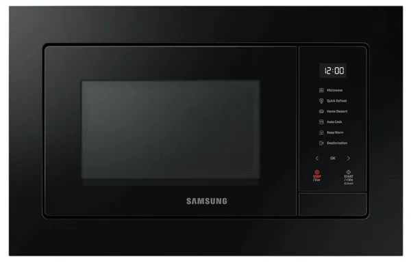 Samsung MQ7000A MG23A7318CK - Mikrobølgeovn med grill - til indbygning - 23 liter - 800 W - sort