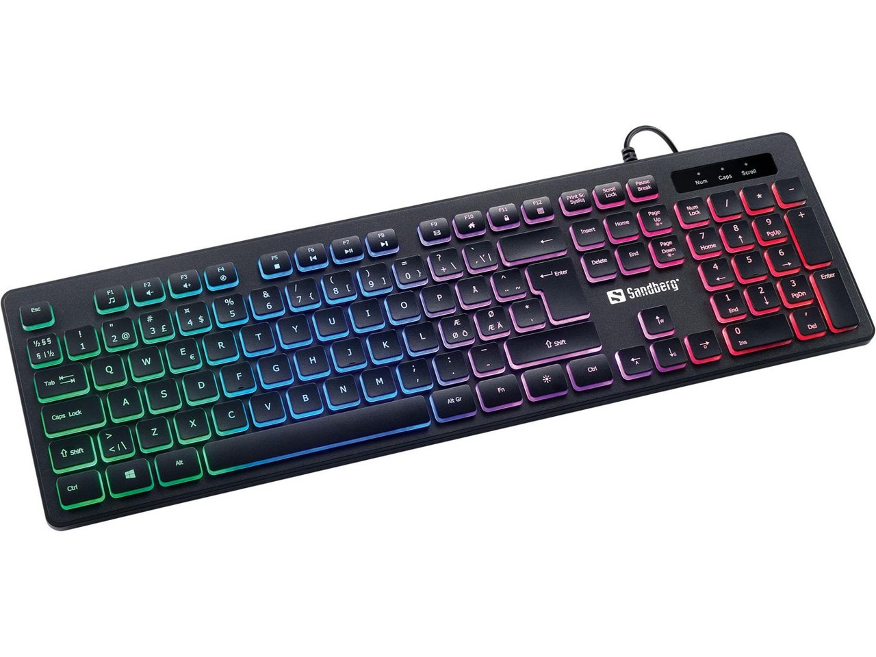 Sandberg - Gamer Keyboard Stealth NORDIC