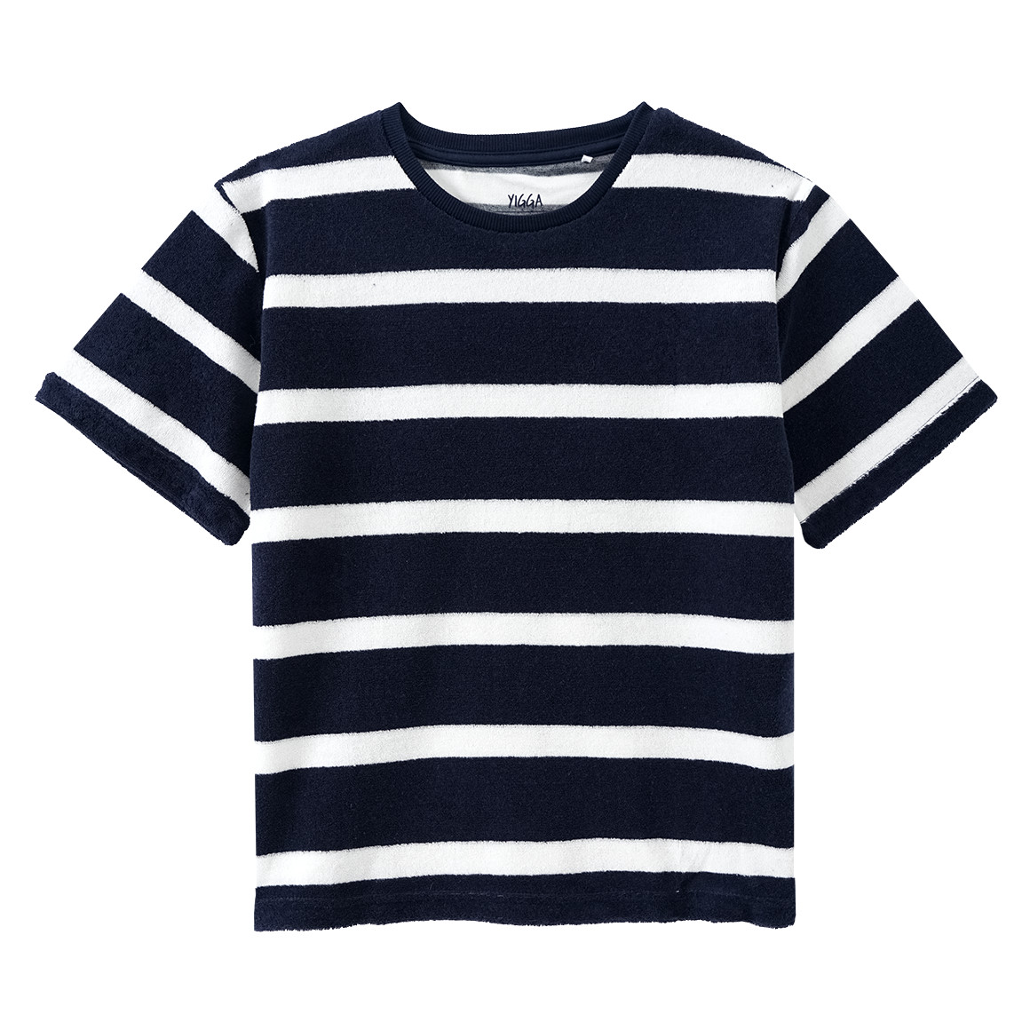 Yigga Jungen Frottee-Shorty mit Streifen dunkelblau / weiss