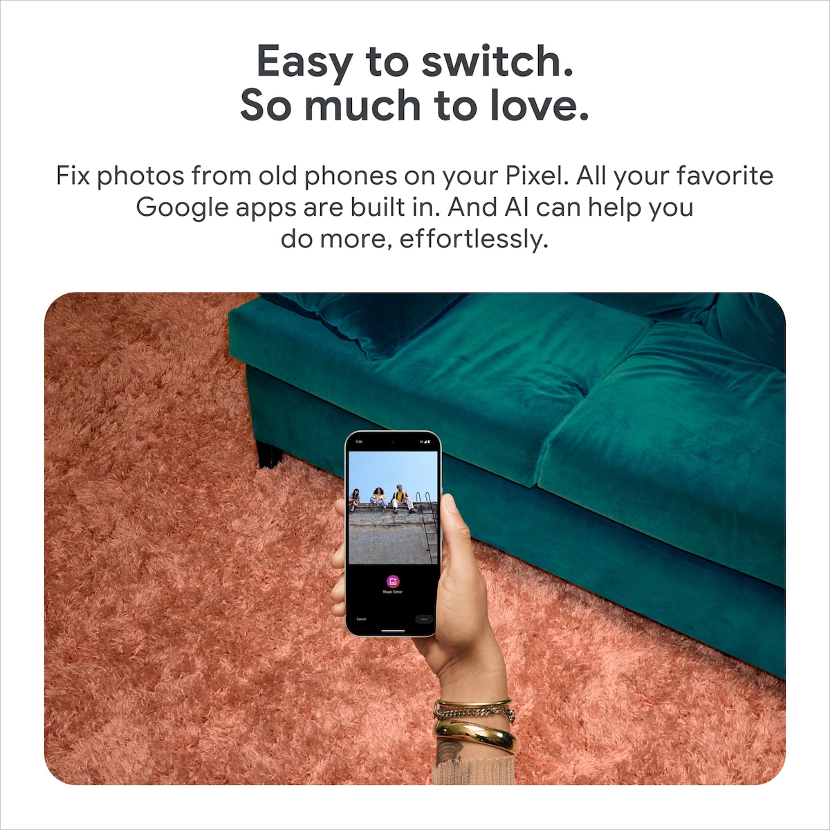 Google Pixel 9 Pro XL 5G smarttelefon 16/256GB (rose quartz)