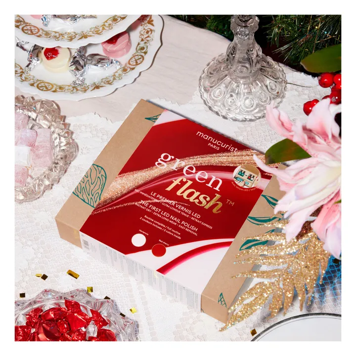 Manucurist Coffret cadeau semi-permanent Green Flash Hortencia & Red Cherry