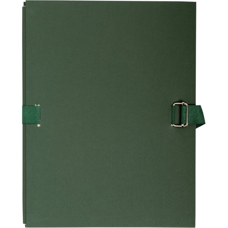 Chemise extensible sans rabat Exacompta à boucle dos 13 cm vert foncé