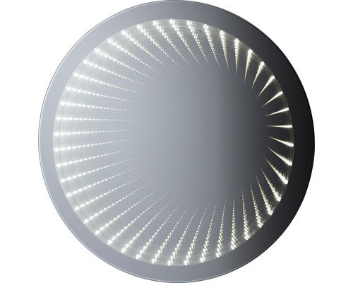 LED Infinity badkamerspiegel Barcelona rond 78 cm IP 44 (beschermd tegen vreemde voorwerpen en spatwater)