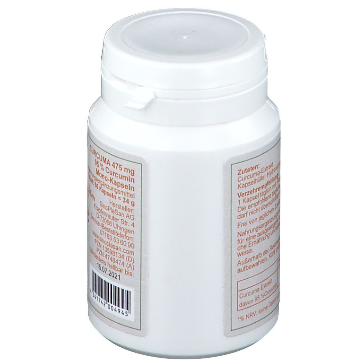 SinoPlaSan Curcuma 475 mg