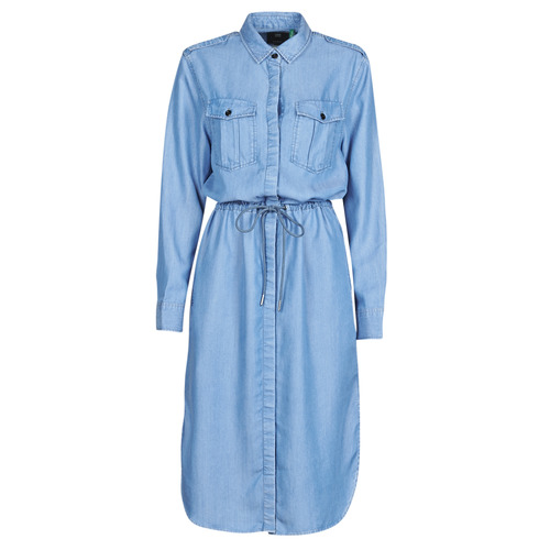 G-Star Raw - Rovic maxi shirt dress ls - lt aged