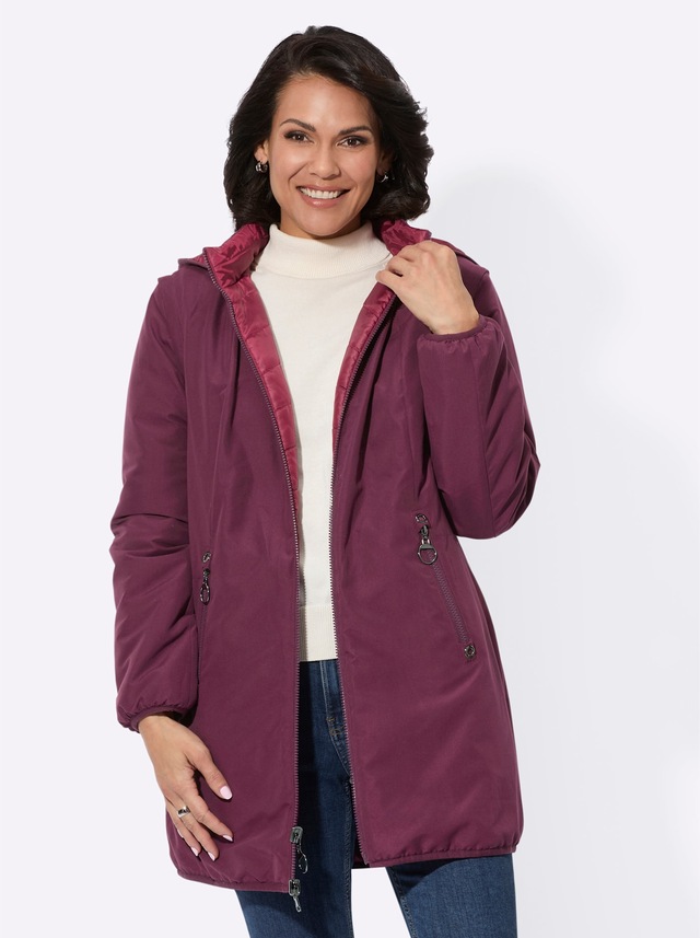 Casual Looks Wendejacke mit Kapuze