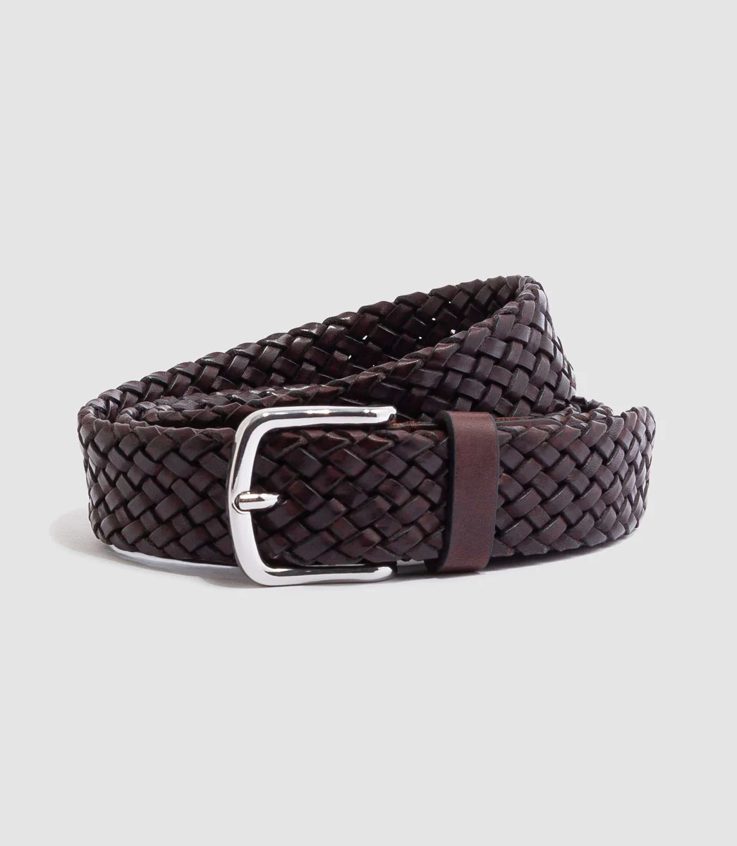 Ceinture ajustable 35mm marron-fonce 