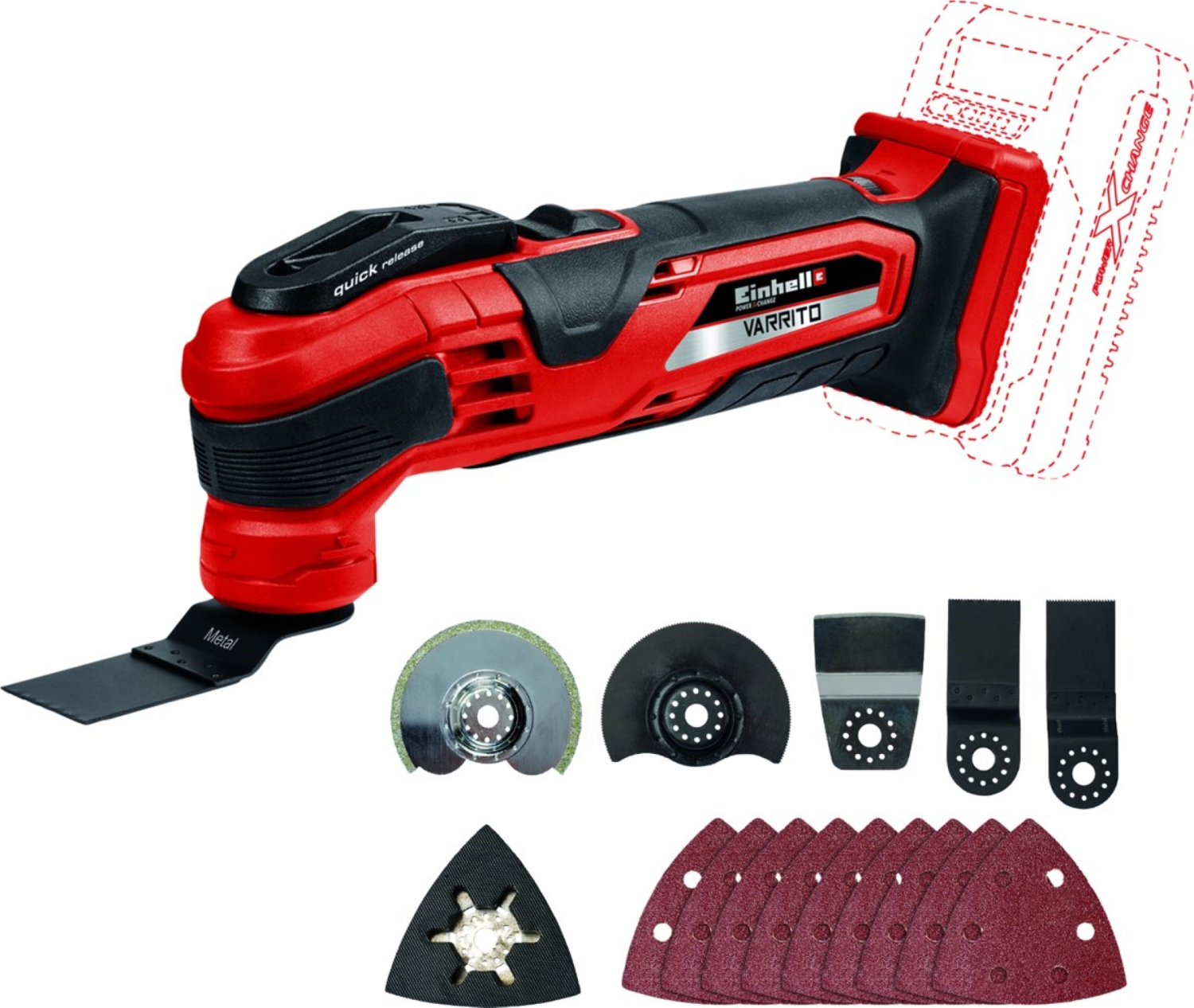 Einhell TE-MG 18 Li Solo 18V Li-Ion accu Multitool body
