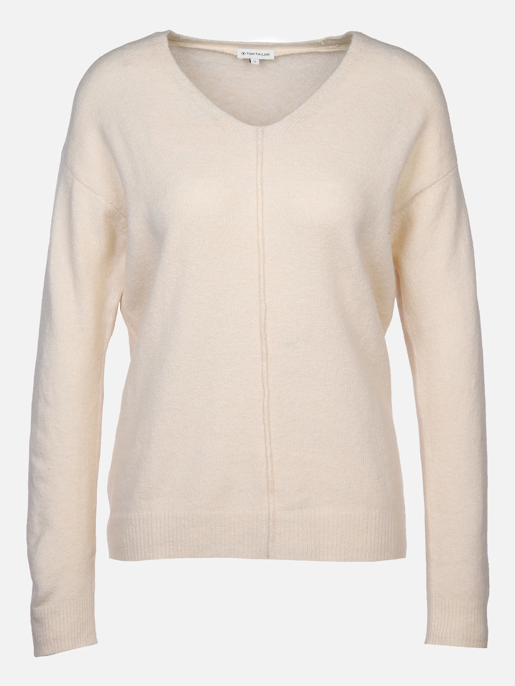 Damen Strickpullover mit V-Ausschnitt