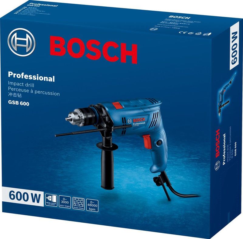 Bosch - GSB 600 Professional - Boorhamer - 600W - Blauw