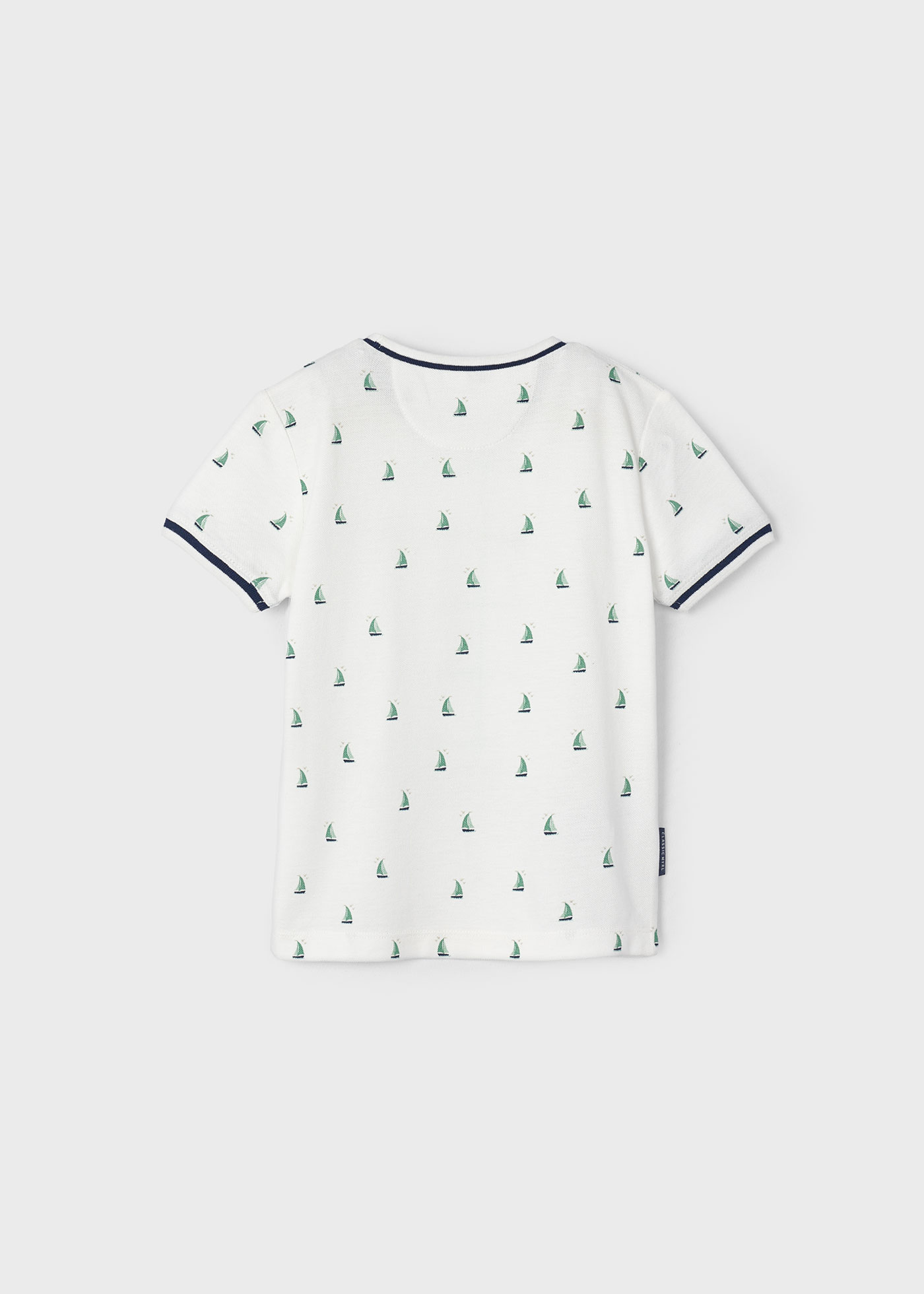 Camiseta com estampa mini de granito Better Cotton Boy Nata