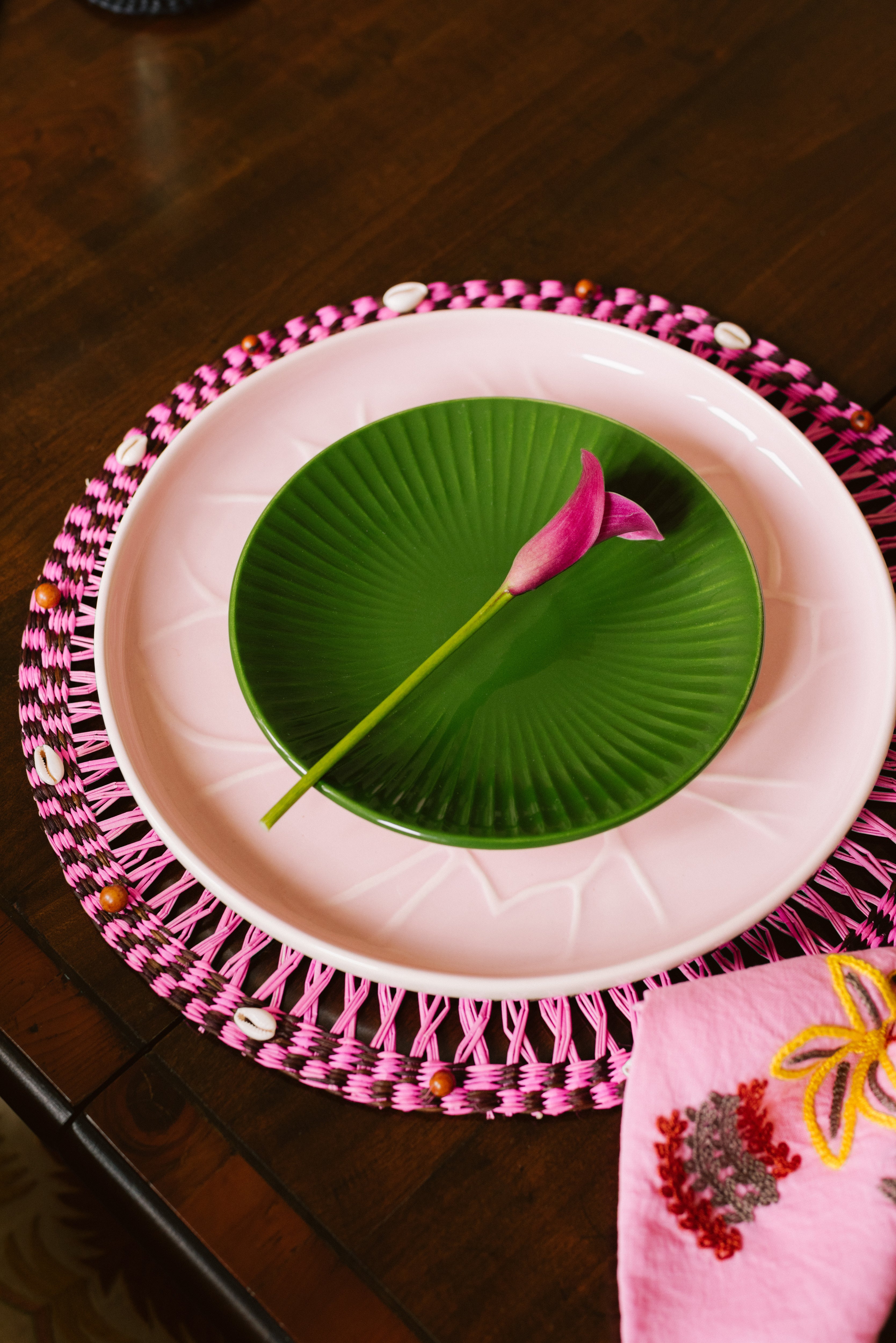 Assiettes plates « Vagues » (Lot de 4)