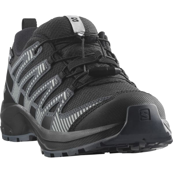 Chaussure trail SALOMON XA PRO V8 WP J BLACK/TURBULENCE/QUARRY