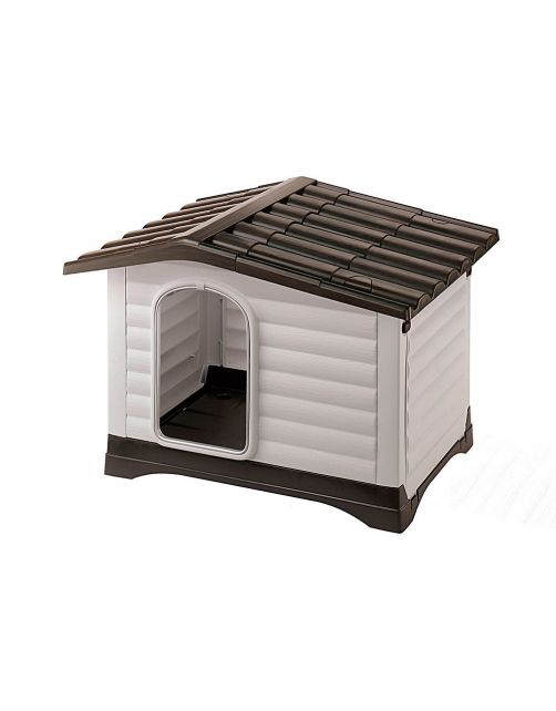Ferplast Dogvilla Grijs&Bruin - Hondenhok
