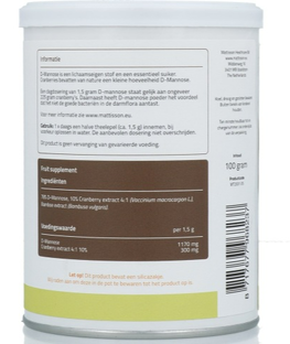 Mattisson HealthStyle Absolute Cranberry D-Mannose Poeder 100GR