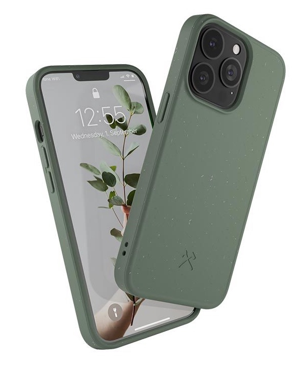 iPhone 13 Pro Max BioCase Antimikrobielle Schutzhülle Vegan Biologisch Abbaubar (ECO558) - Midnight Green