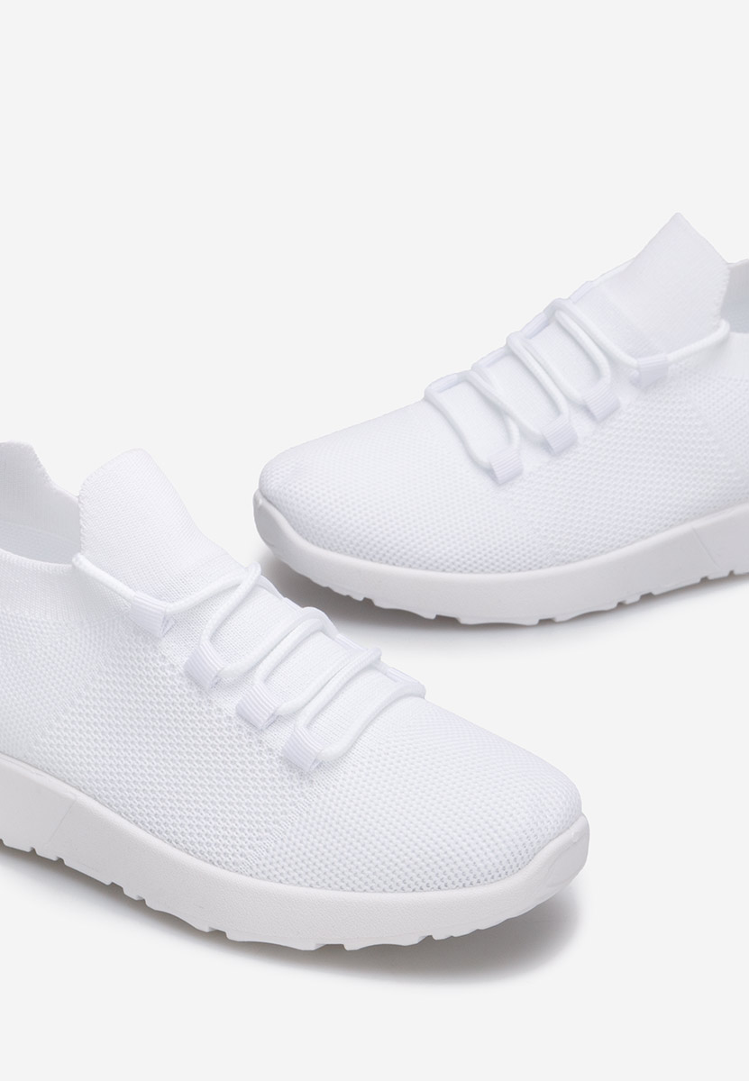 Baskets pour femme blancs Bushra